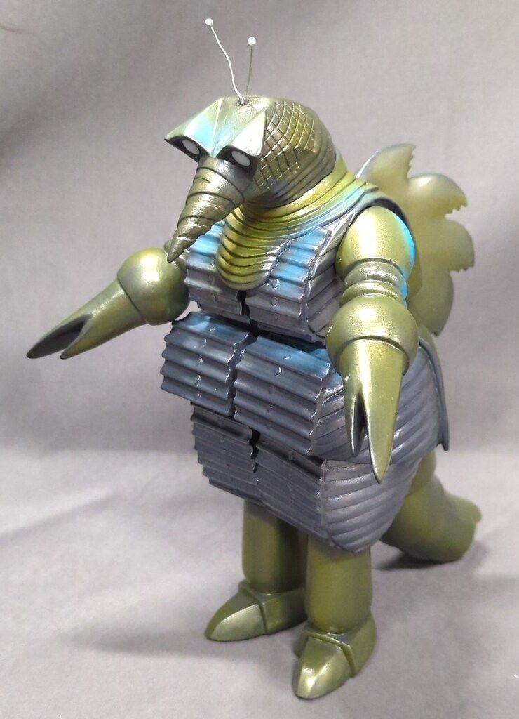 YAMADA アクドイヤー 黒成型 赤 銀 オーバーオール ヤマダ ソフビ