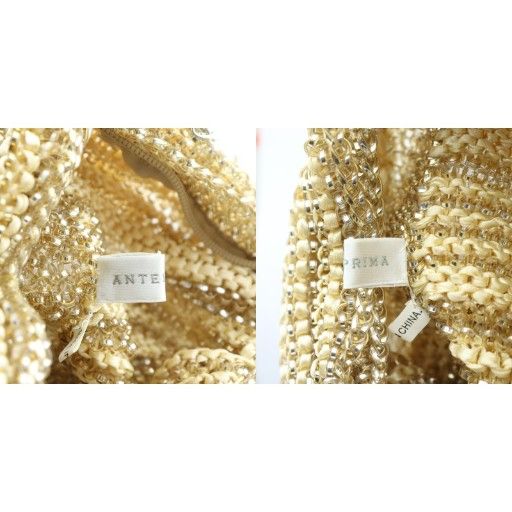 アンテプリマ ANTEPRIMA ショルダーバッグ 斜めがけ ロゴ ワイヤー ゴールド 金色 ファスナー開閉 PBF 875550 MQ DECORATOM_COM_BR