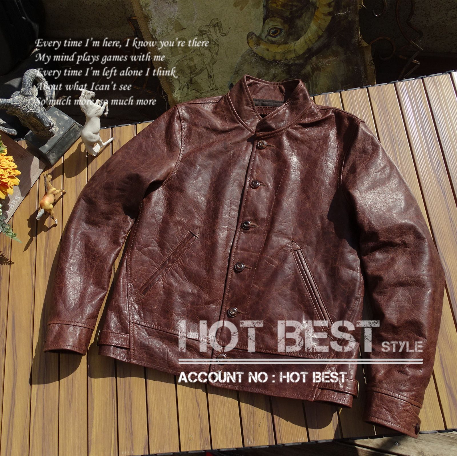 0.9mm ホースハイド 復刻30's A-1タイプ アインシュタイン 柔らかめ 革