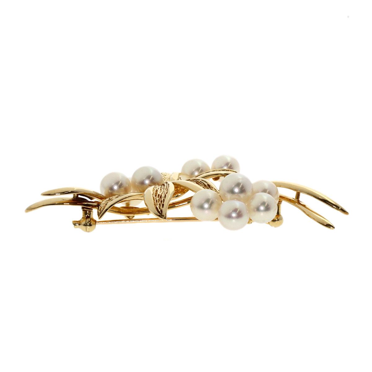 MIKIMOTO ミキモト フラワーモチーフ パール 真珠 ブローチ