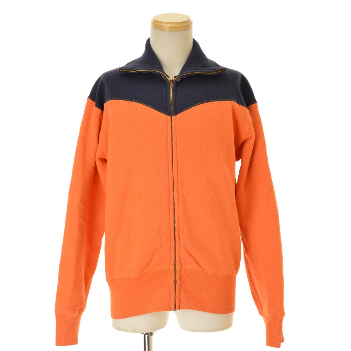 【CUSHMAN】スタンドカラージップアップスウェット