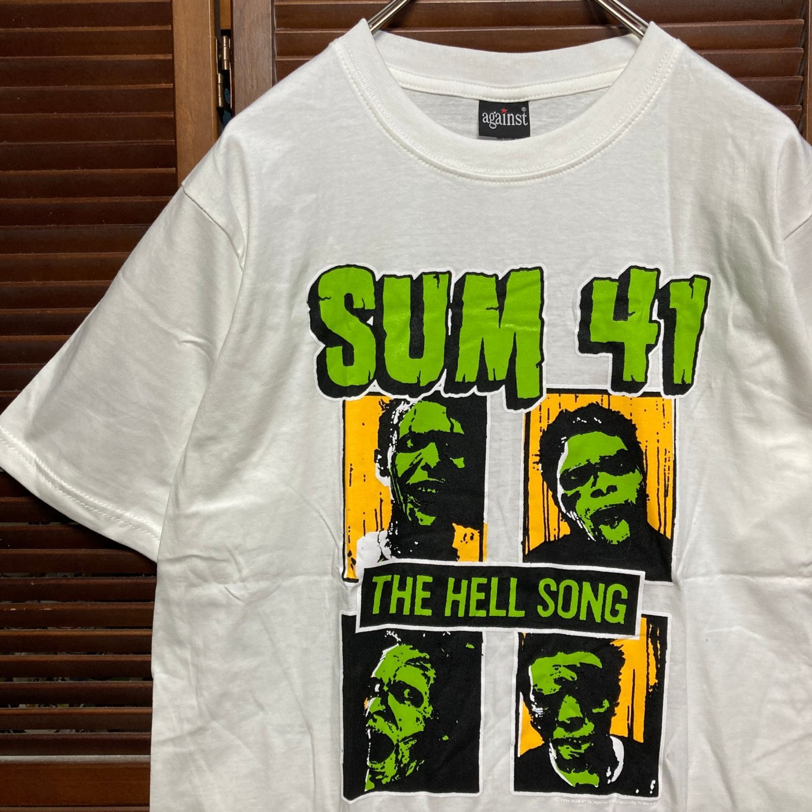 SUM41 サム41 ゾンビ 白 バンド Tシャツ tee ティーシャツ