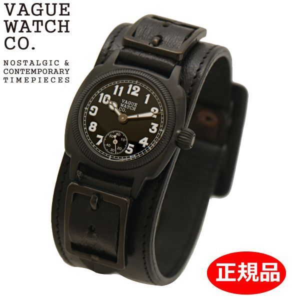 【新品】VAGUE WATCH Co. ヴァーグ ウォッチ カンパニー 腕時計 Coussin Wrist Band クッサン リストバンド ブラック レザーベルト メンズ ユニセックス CO-L-009GW-BK 【正規品】