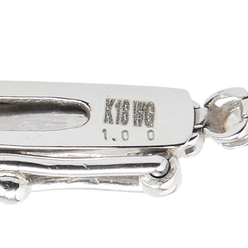 テニスブレスレット K18WG ホワイトゴールド レディース【1-0201441  