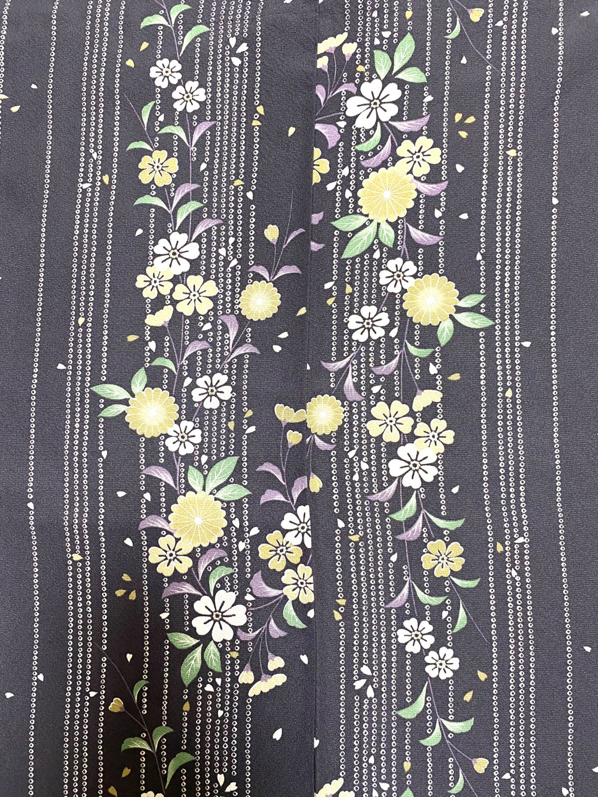 大人 着物スカートフリーサイズ着物リメイクウエストゴムロングスカートフリーサイズ