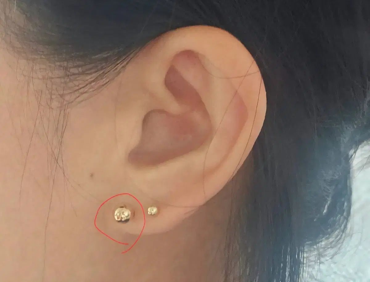 ジュエリーマキ k18ターコイズフープピアス