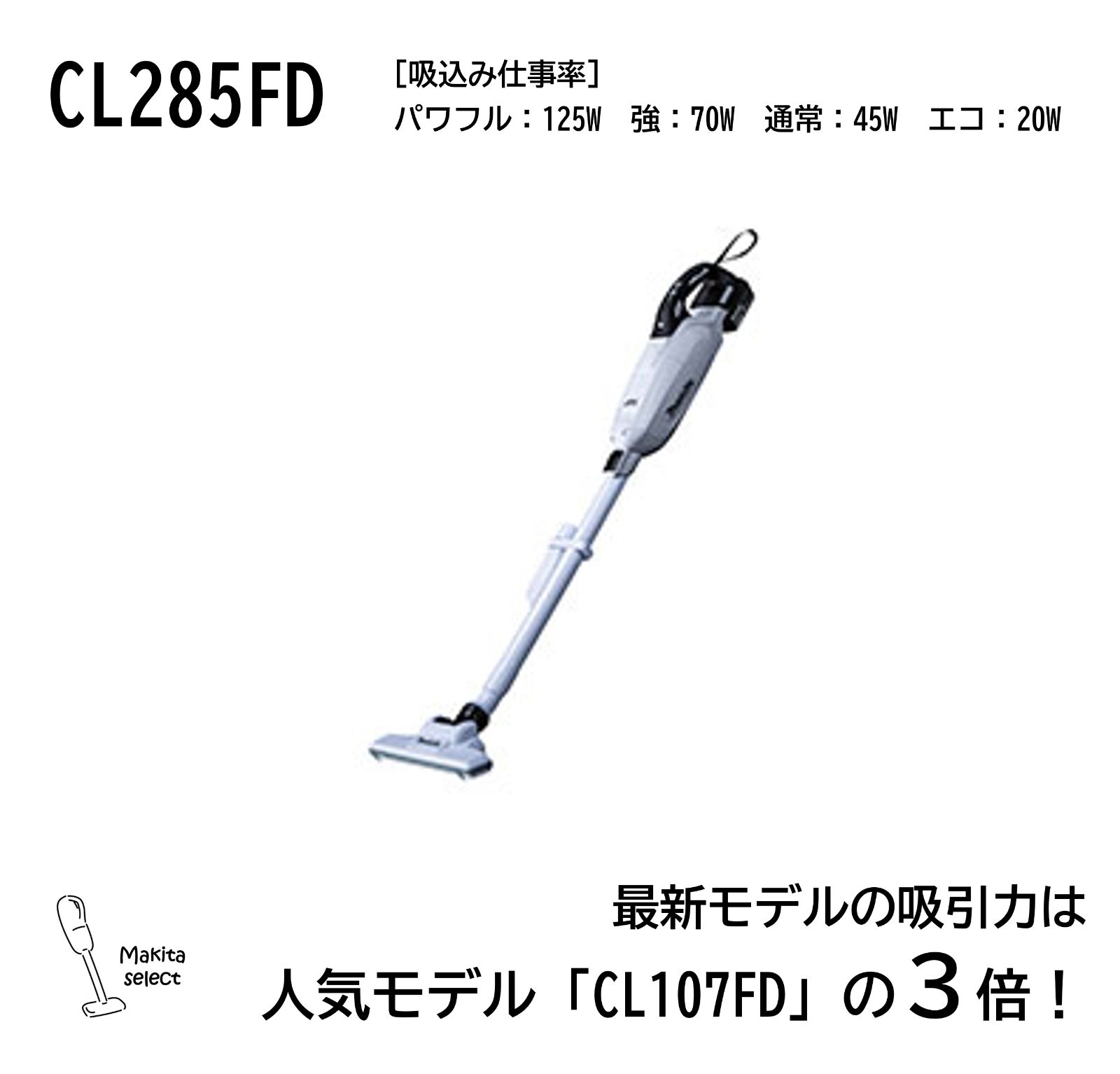 マキタ｜18V｜掃除機・クリーナー｜CL285｜コードレス・ハンディ