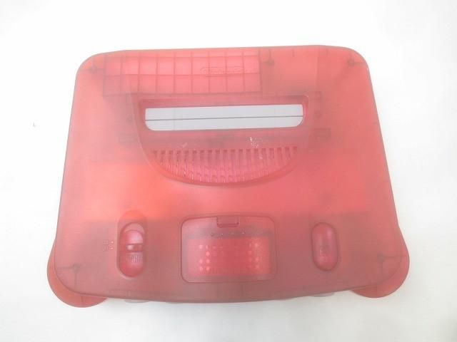 品 ゲーム NINTENDO 64 本体 NUS-001 クリアレッド 動作品 付き