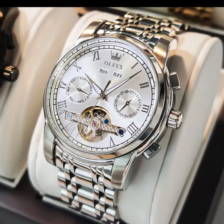 メンズ腕時計 腕時計 メンズ自動機械式ビジネス腕時計,耐水性