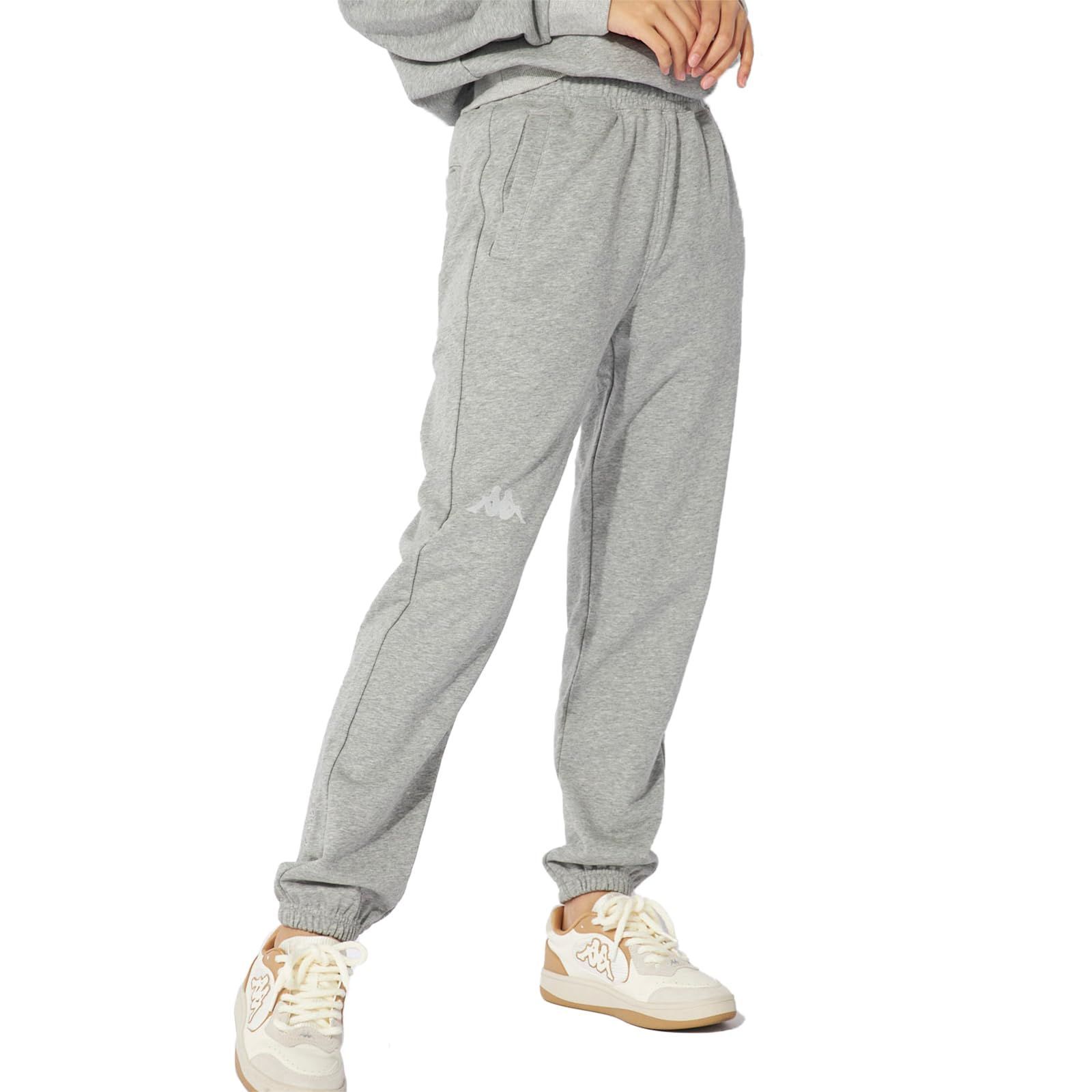 Size L_Color 杢グレー カッパ ロングパンツ スウェット ワンポイント OMINIロゴ 244636 レディース 杢グレー
