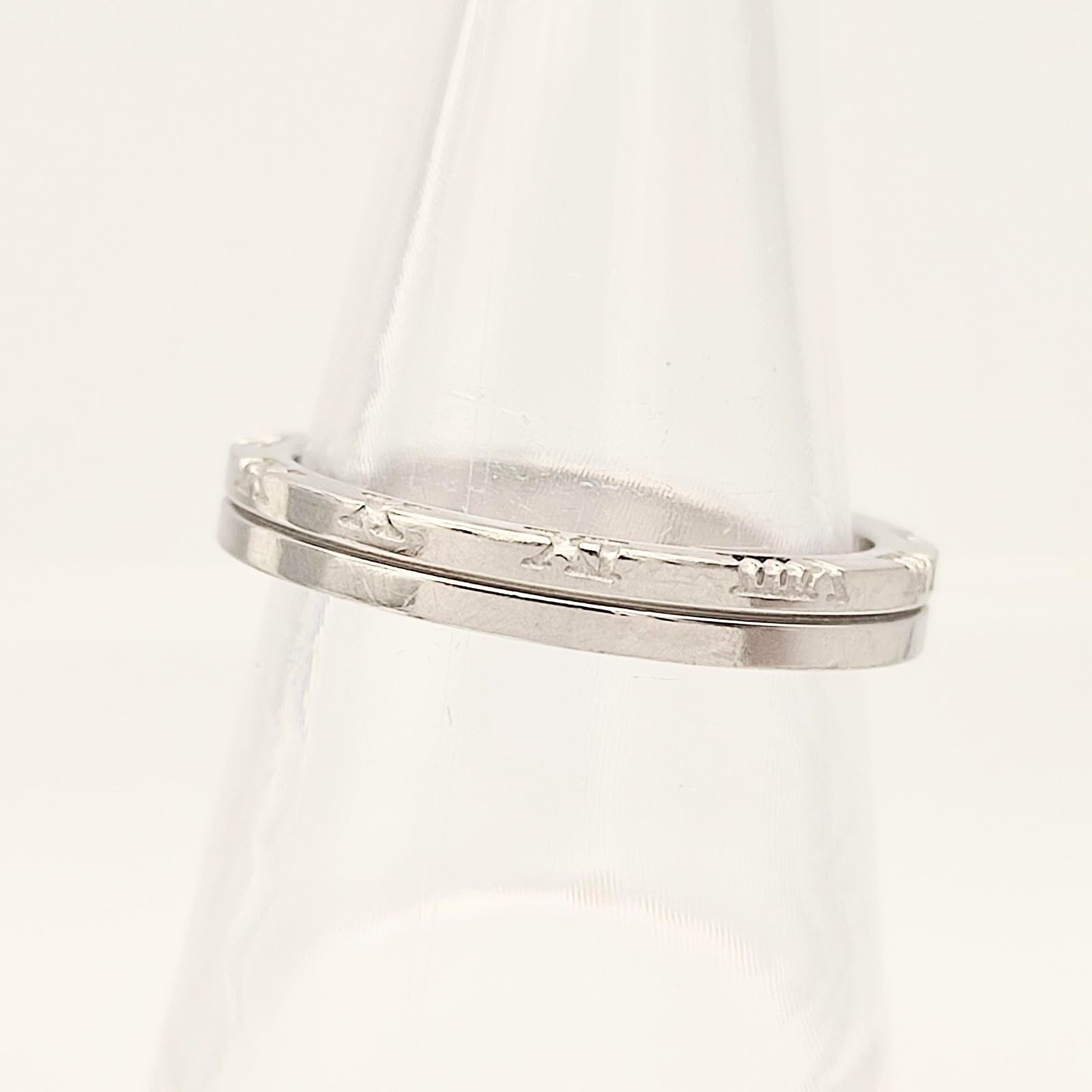 美品】AQUA SILVER アクアシルバー シルバーデザインリング 17号