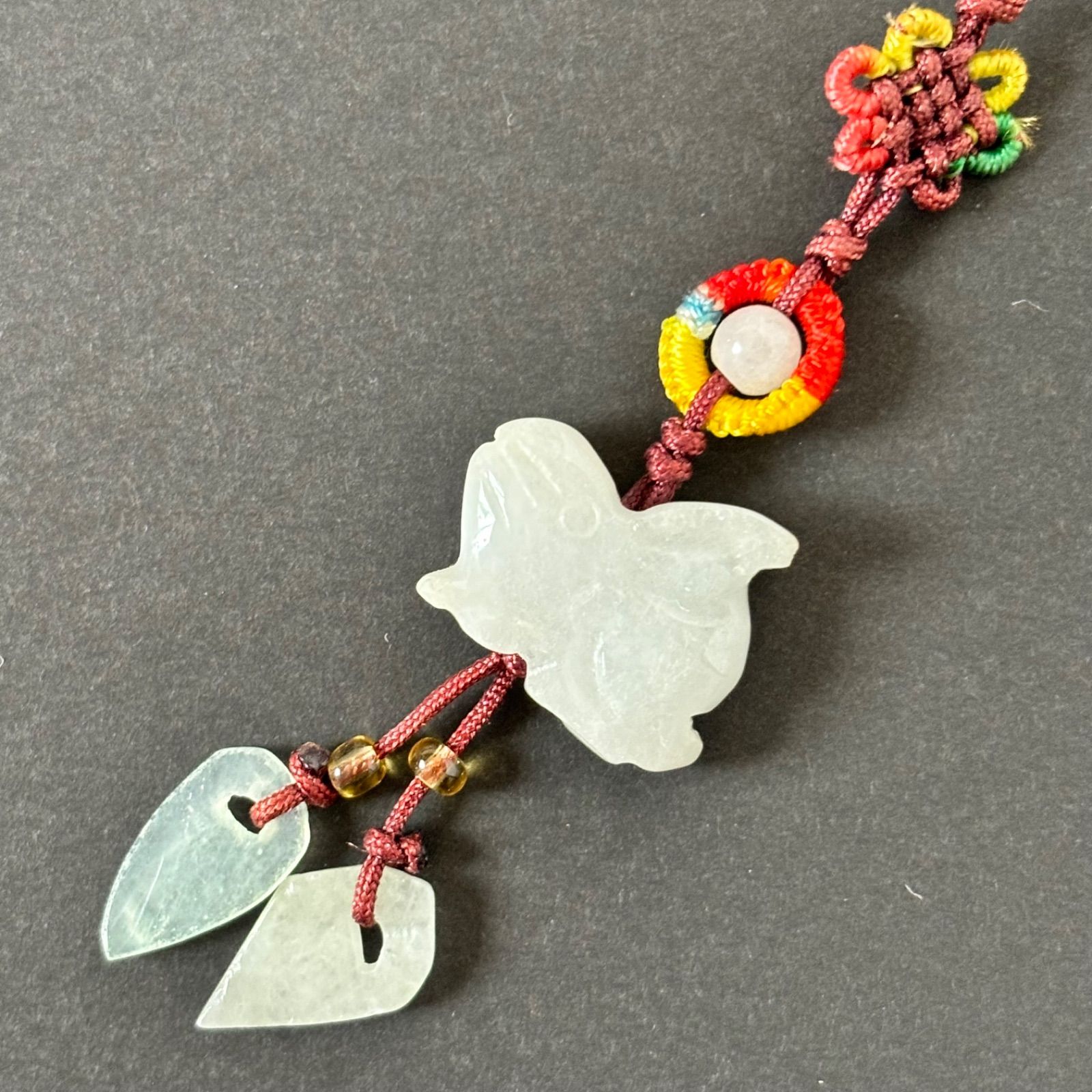 ウサギ 玉 とんぼ玉 中国結び 中国飾り 帯飾り 根付け - メルカリ