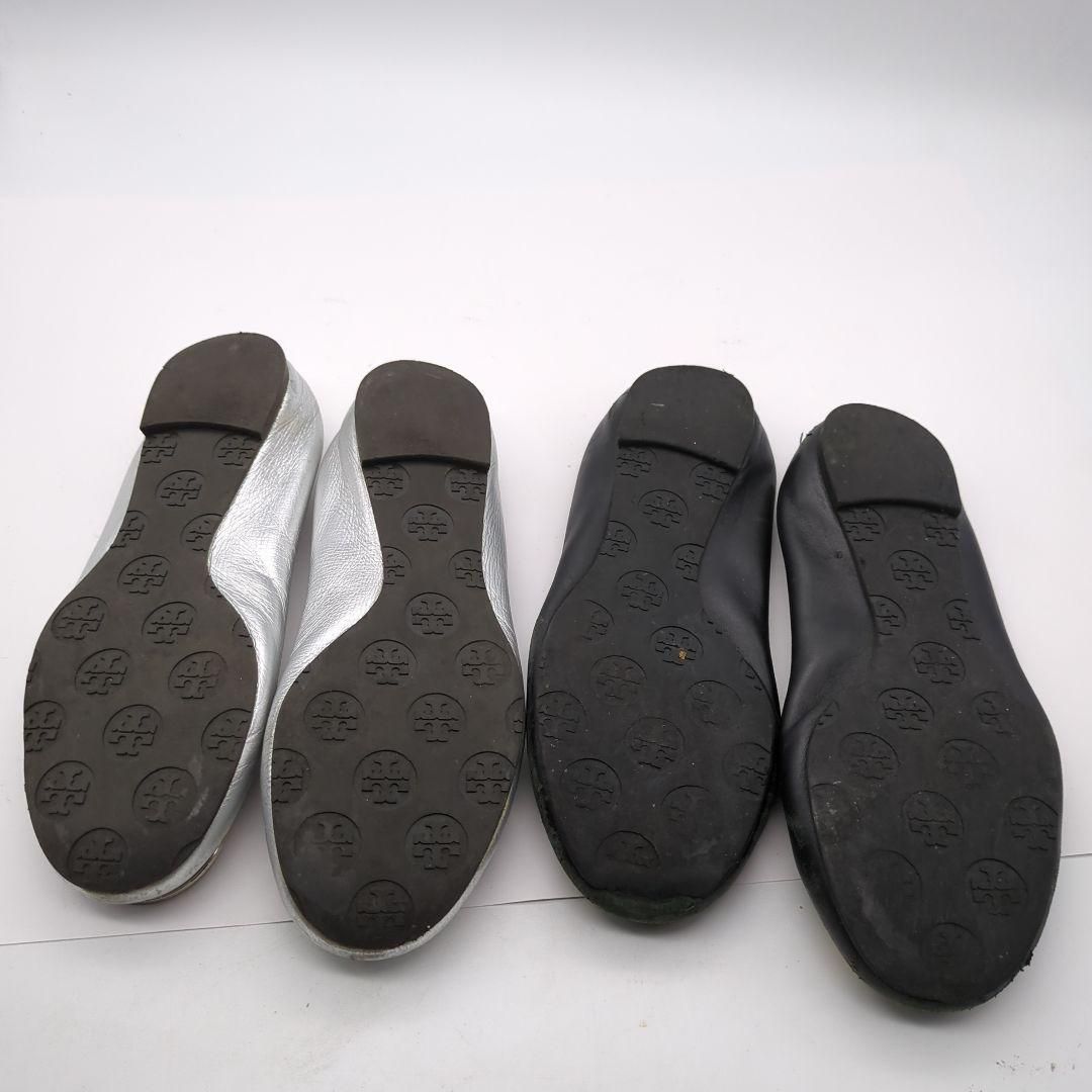 フラットシューズ シルバー