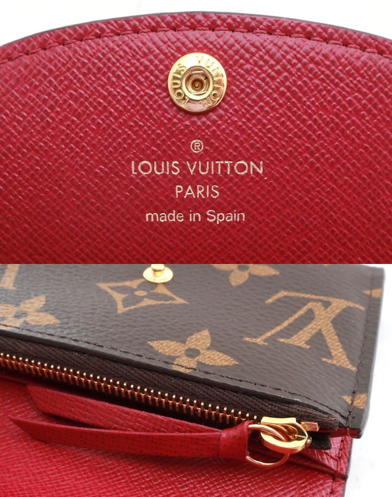 未使用 ルイヴィトン LOUIS VUITTON ポルトモネ・ロザリ モノグラム