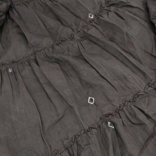 maku textiles インディゴ染 インド製 コットンシルク キャミソール 