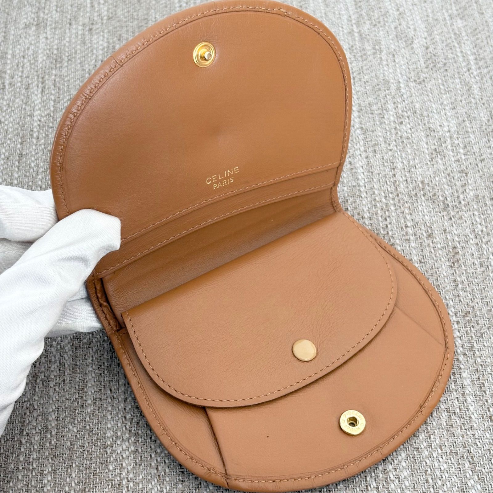 極美品】CELINE Vintage Triomphe Short Wallet セリーヌ
