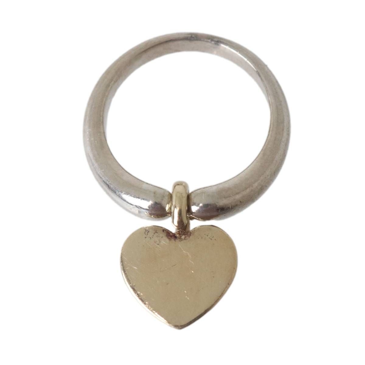 STAR JEWELRY/スタージュエリー リング K14&Sv925 ハート 8~9号 4.5g