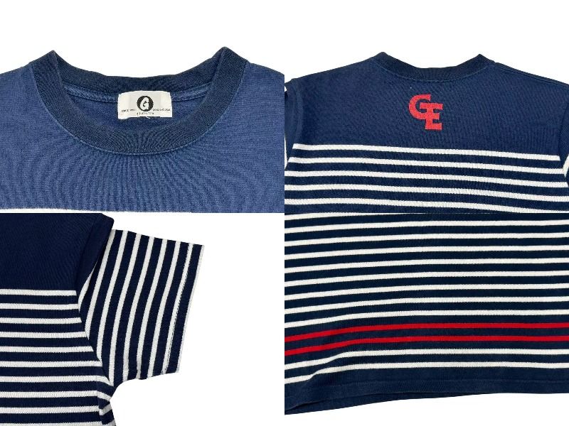 GOOD ENOUGH グッドイナフ ボーダー半袖 Tシャツ GE-136006 ネイビー  