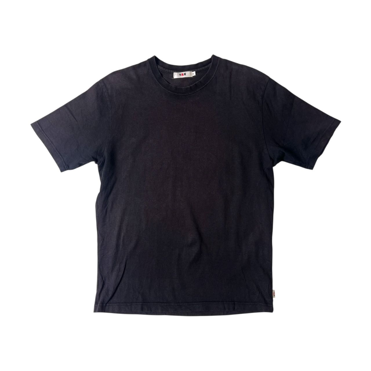 VAN JAC ヴァンヂャケット アーチロゴ 半袖Tシャツ L/ブラック - メルカリ