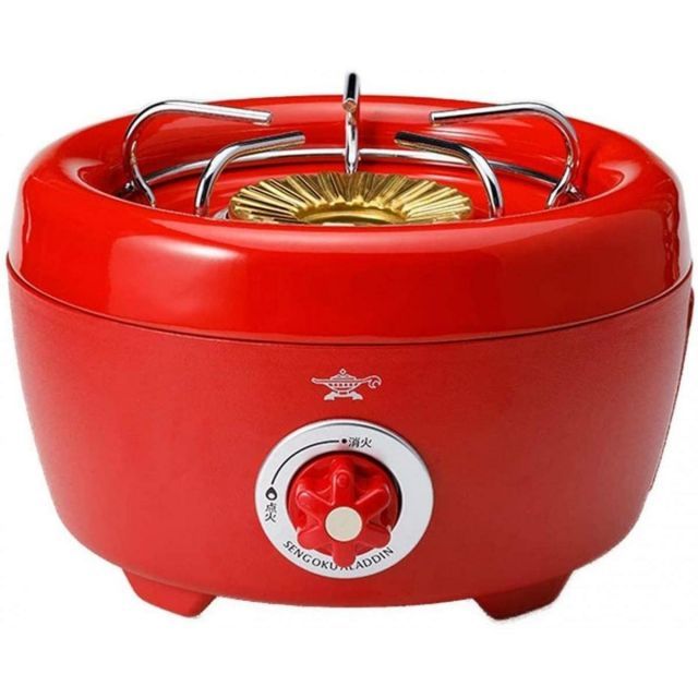 Aladdin アラジン ポータブルガスカセットコンロ ヒバリン レッド SAG-HB01 R