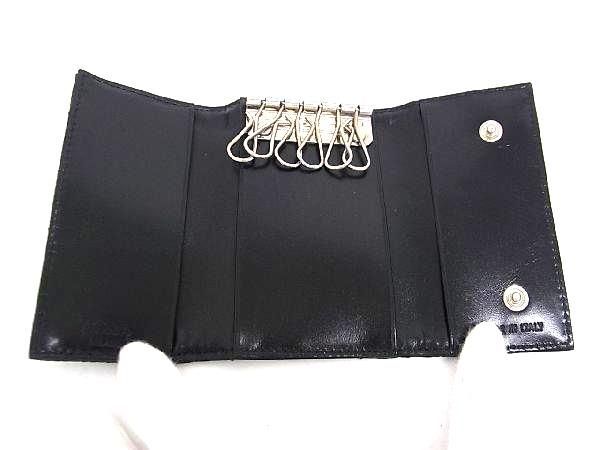 □極美品□ PRADA プラダ テスートナイロン キルティング 6連 キー