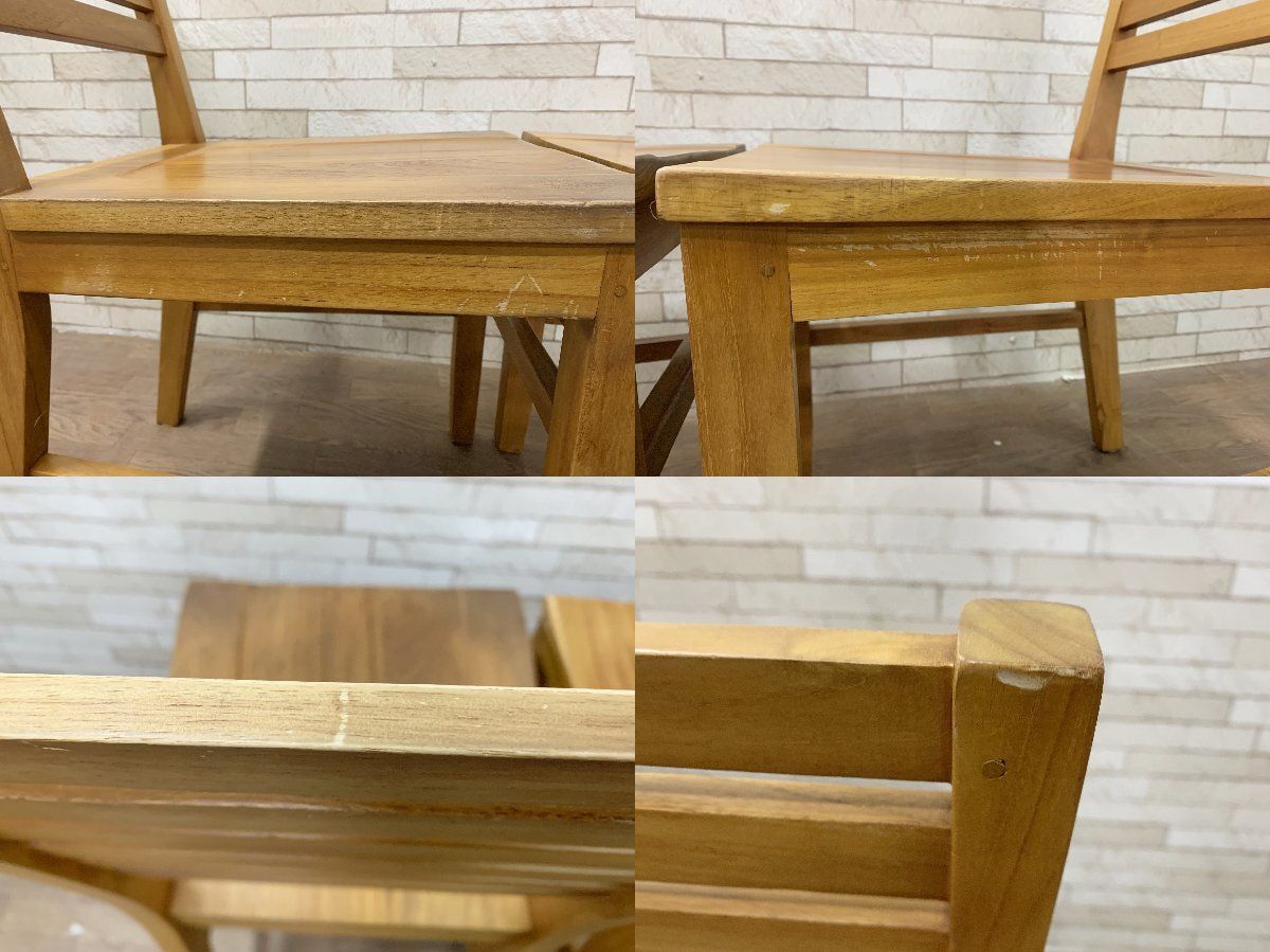 美品 キツツキマーク　飛騨産業　ダイニングチェア ウィンザーチェア 2脚 飛騨産業 キツツキマーク チェア ダイニングチェア 木製椅子