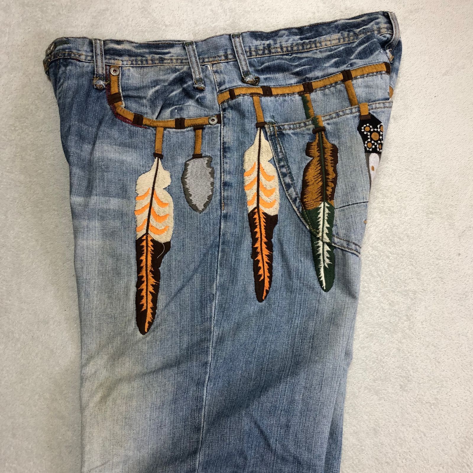 Akademiks デニムパンツ ジーパン ジーンズ NATIVE WARRIORS 