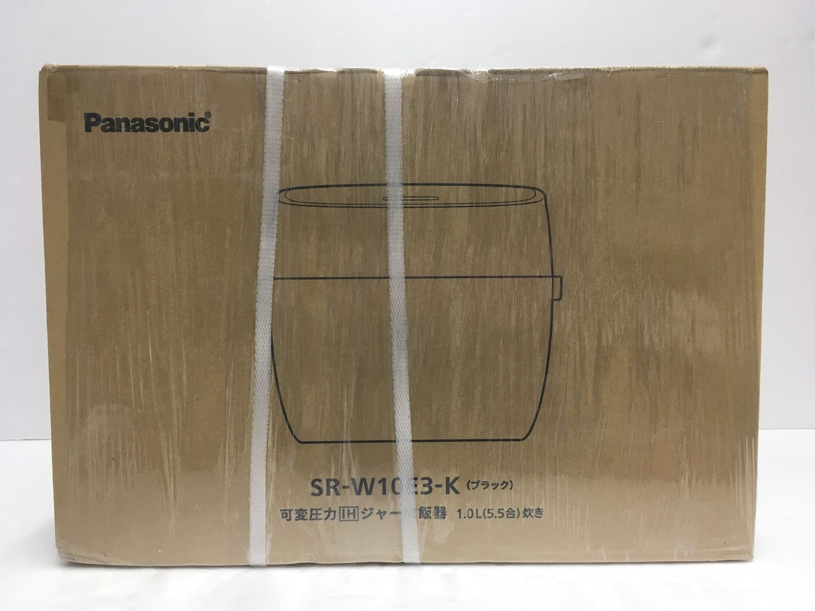 送料無料 Panasonic 可変圧力IHジャー炊飯器 おどり炊き SR-W10E3-K ブラック 5.5合炊き 未開封 囗G