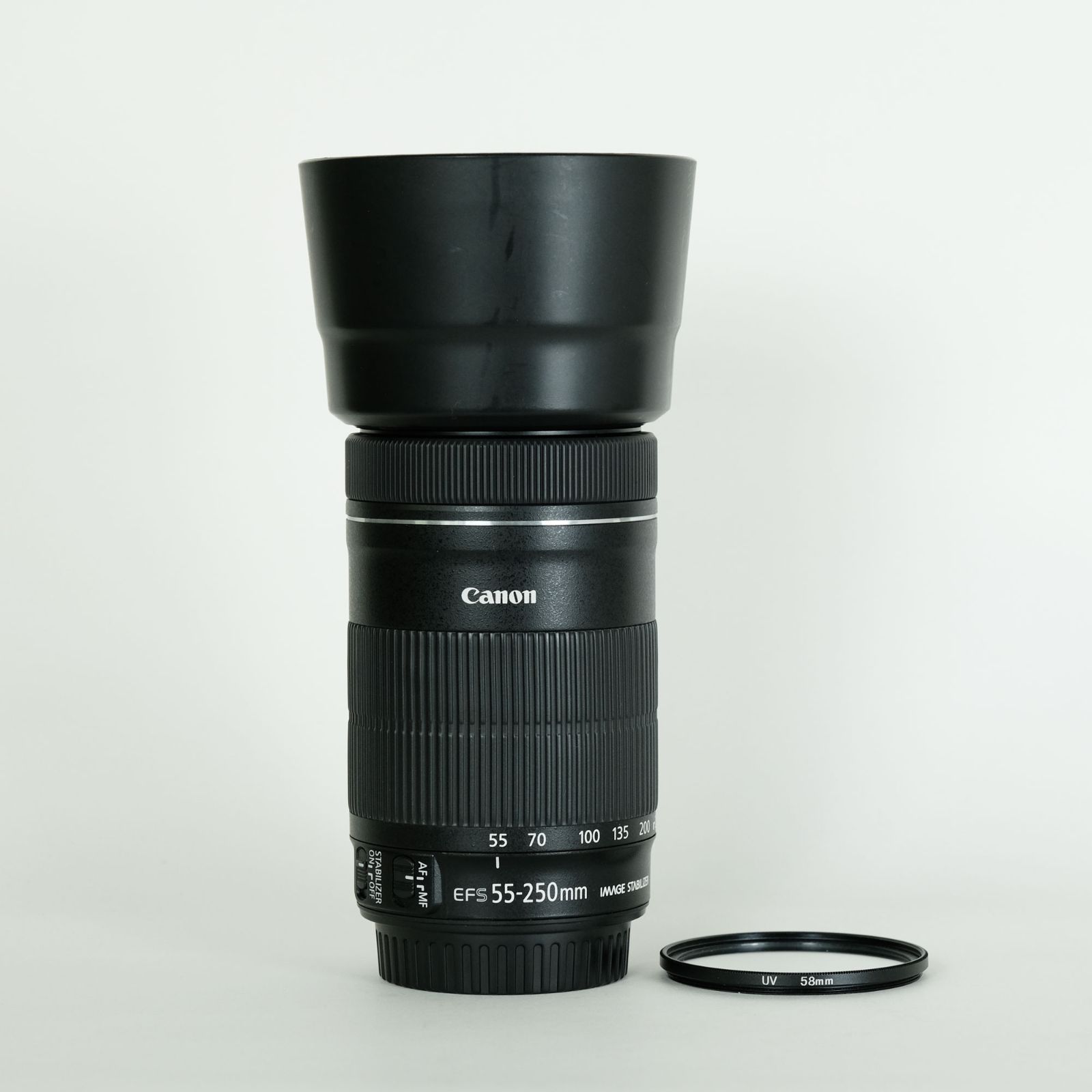 ｜フード フィルター付 Canon EF-S55-250mm F4-5.6 IS STM | キヤノンEF-Sマウント