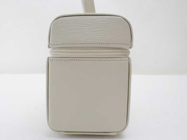 美品♡ハナエモリ 円柱型 ハンドバッグ パーティバッグ ホワイト 2411