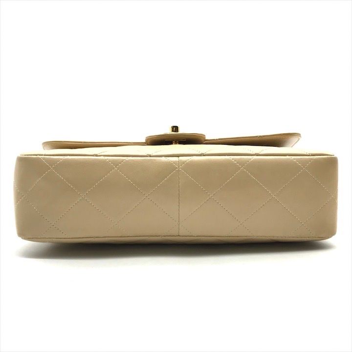 良品 CHANEL シャネル ココマーク マトラッセ ラムスキン ストレート