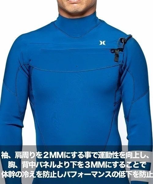 【ムラスポOUTLET公式】Hurley ハーレー CZ ADVANTAGE+ 3X2mm NV ネイビー MZFLAD23　メンズ ウェットスーツ フルスーツ　サーフィン　新品　訳あり　ムラサキスポーツ　OUTLET アウトレット