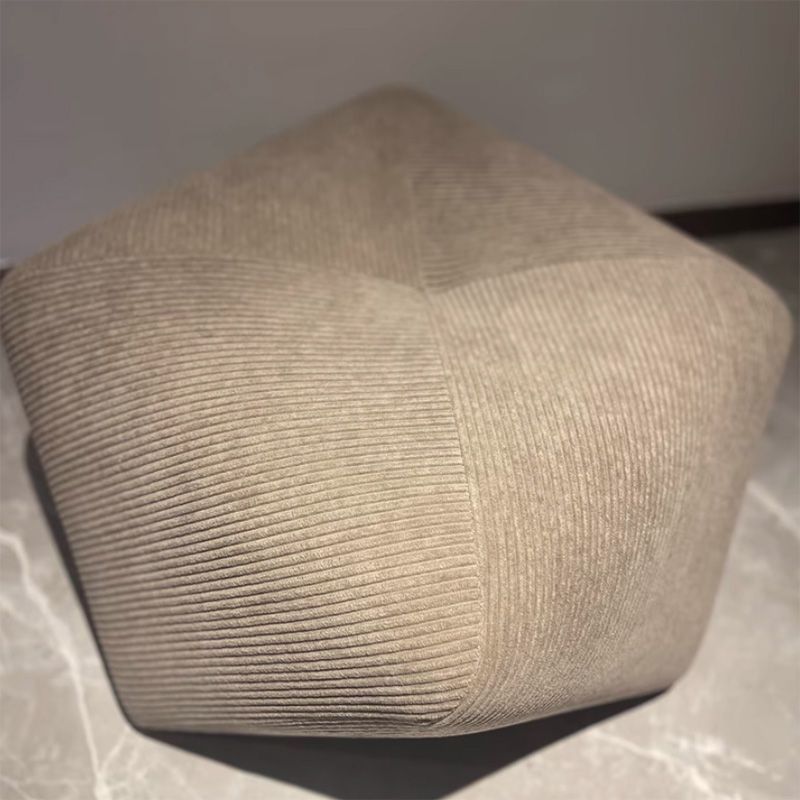 ミディアムブラウン オットマン スツール 本革 いす 65x55x41cm