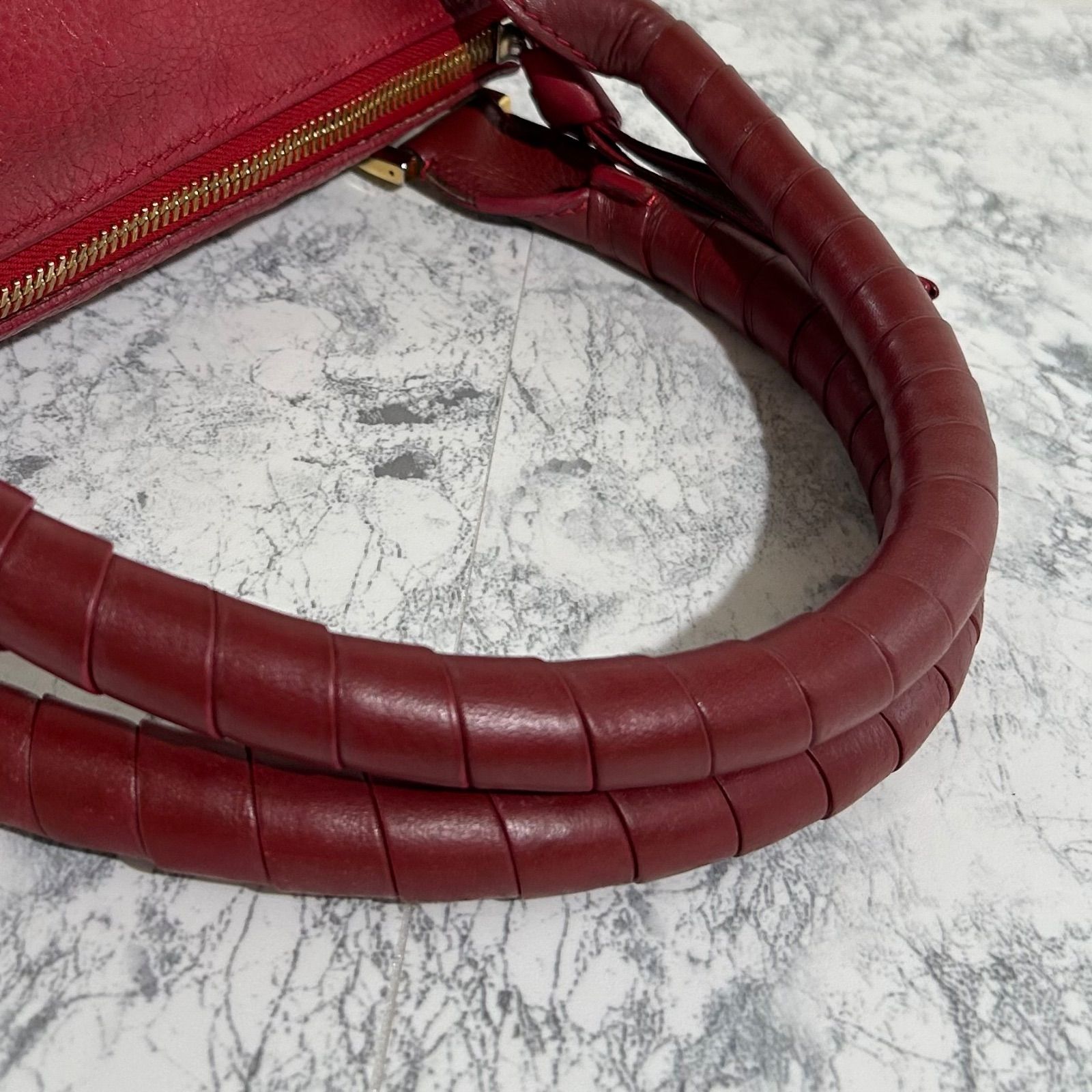 Chloe クロエ マーシー レッド 赤 ショルダーバッグ ハンドバッグ