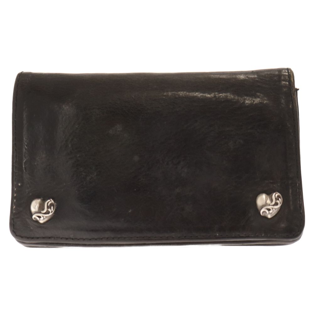 CHROME HEARTS (クロムハーツ) 1ZIP 1ジップ ハートボタン レザー 