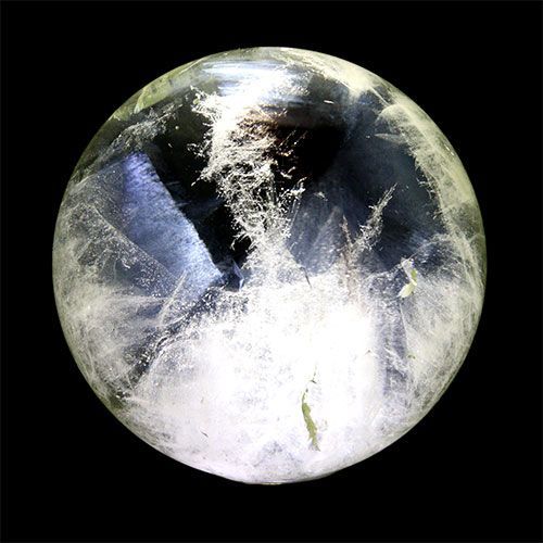 超絶綺麗✨65mm ゴールドルチルクォーツ 丸玉 スフィア 金針水晶 40mm