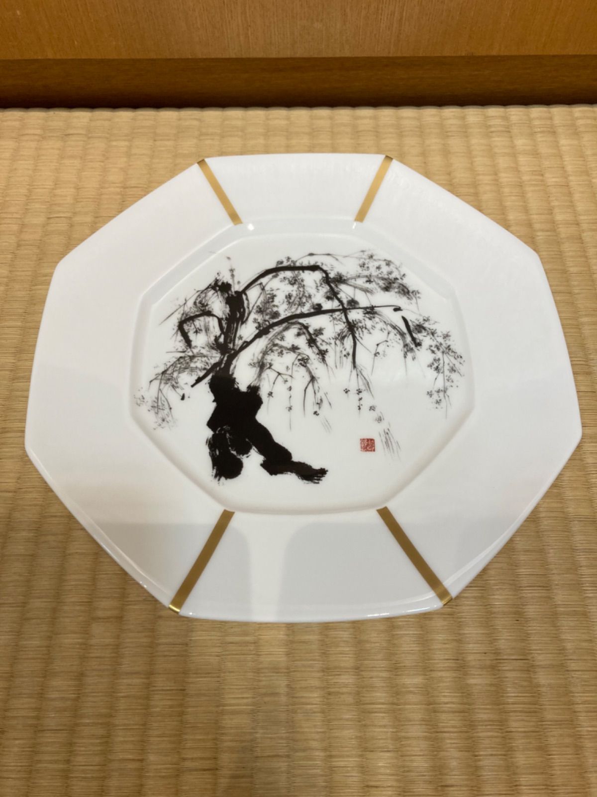 新品・4枚セット】コシノヒロコ ニッコー 八角皿 28cm HIROKO KOSHINO