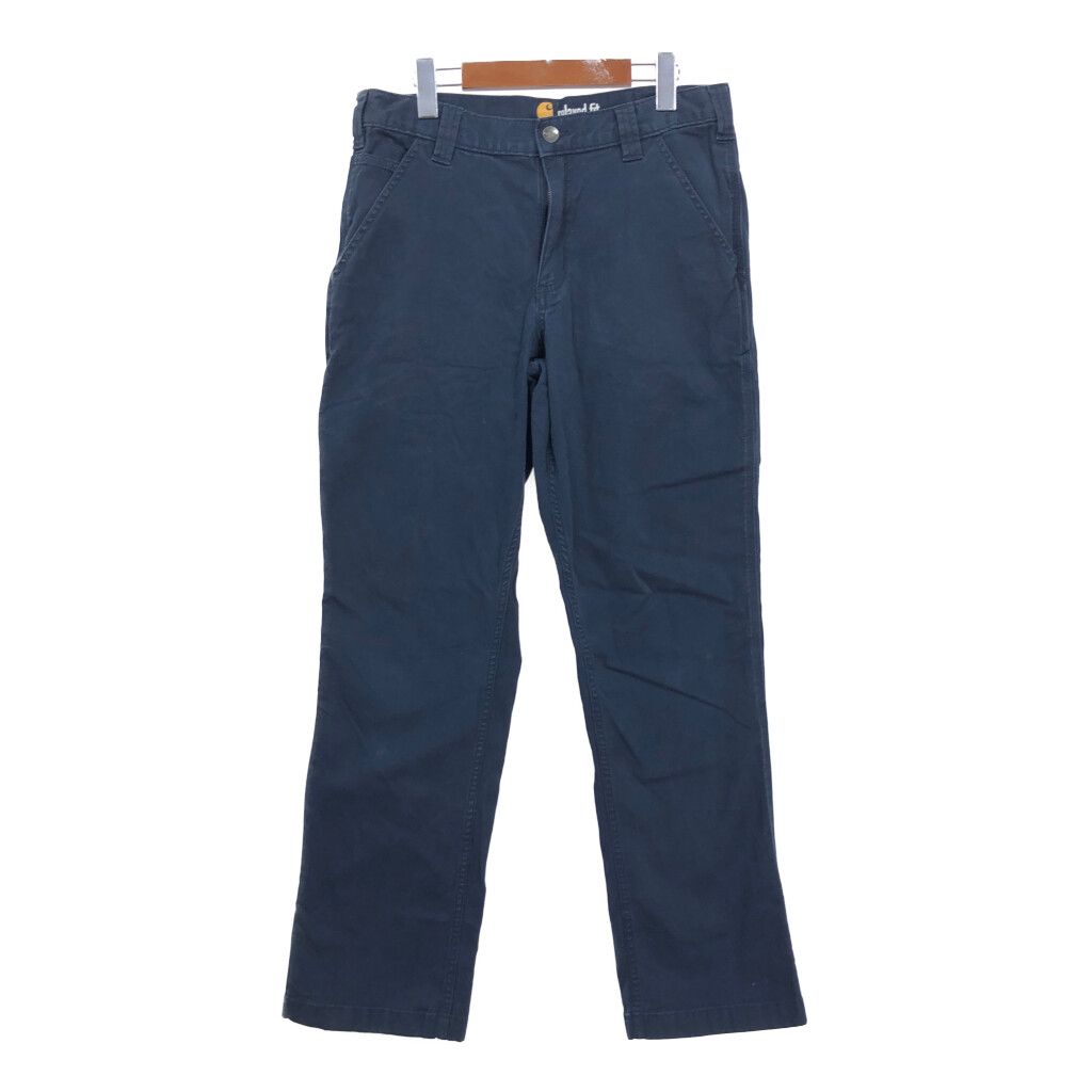 Carhartt カーハート ワーク パンツ ネイビー (メンズ W32 L32) 中古 古着 R1705