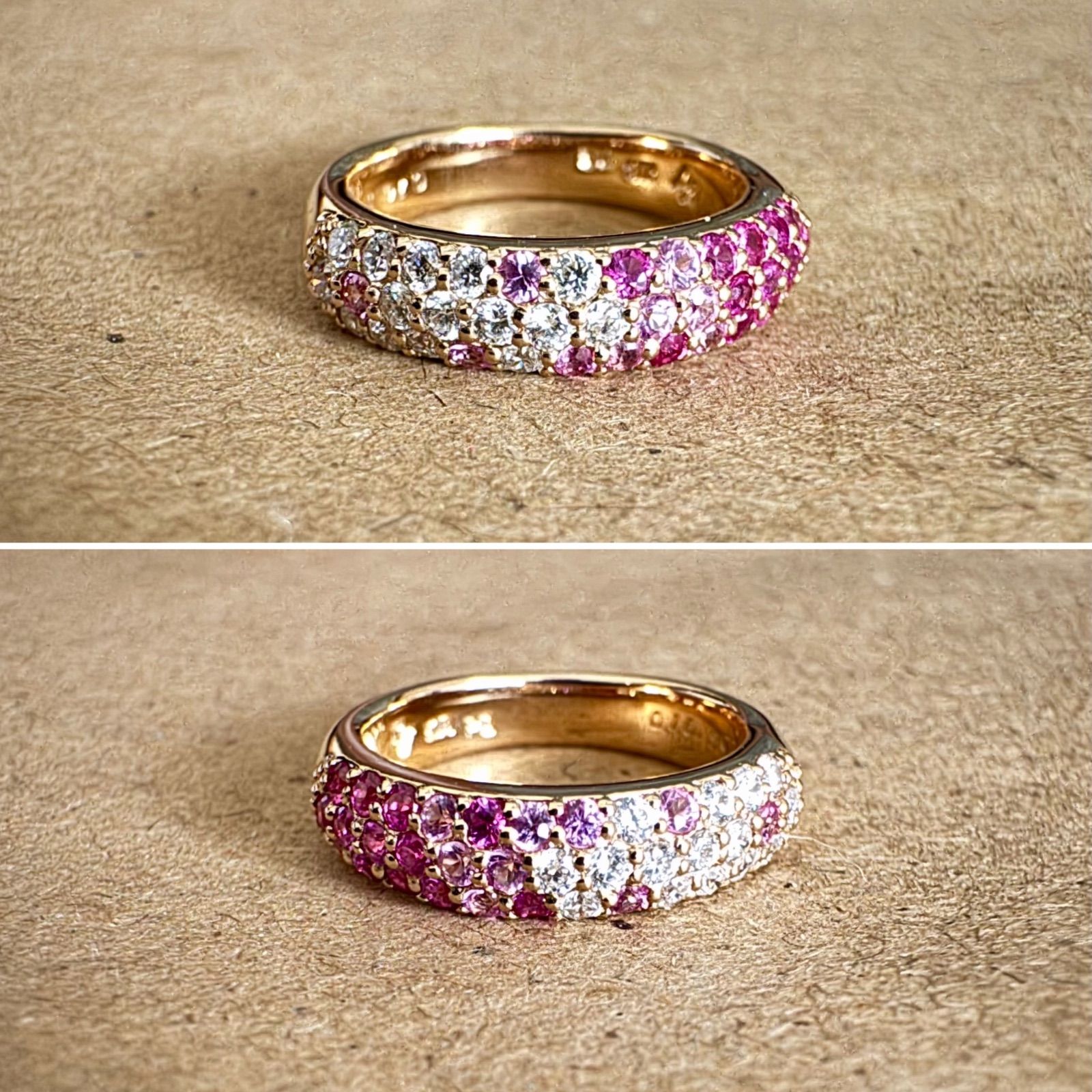 ポンテヴェキオ ピッコリーニリングK18PG Ponte Vecchio】K18PG パヴェ