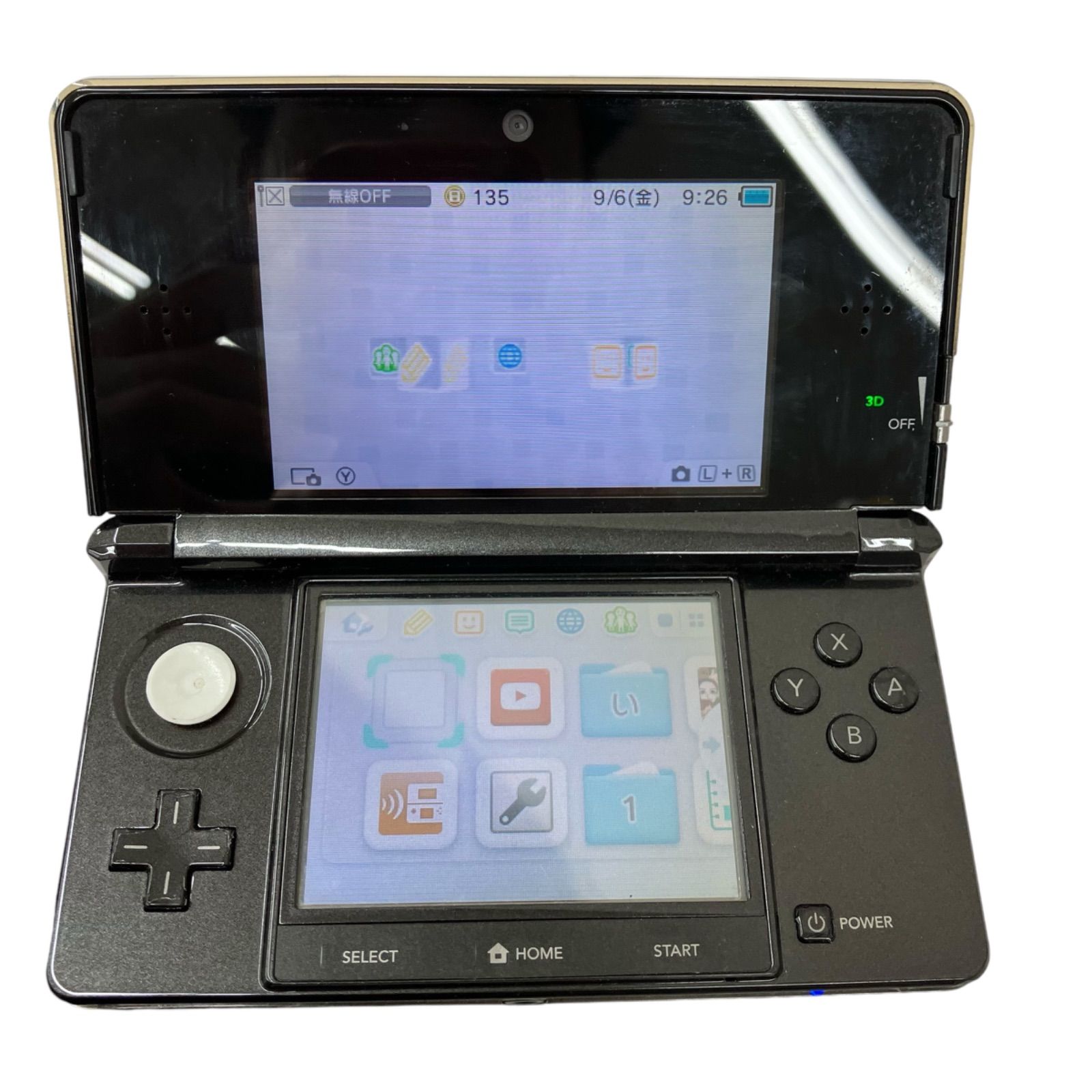 186000 Ninntendo　3DS　コスモブラック　可動品