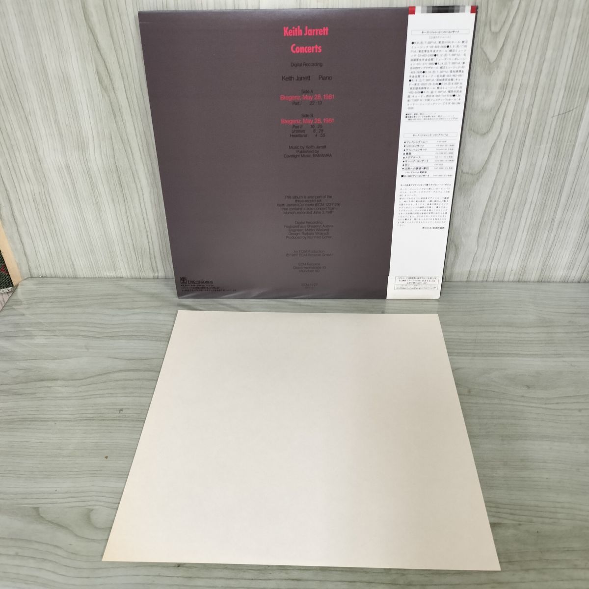 キース・ジャレット 日本公演150回記念写真集(非売品・シリアル番号入り) LP 帯付き キース・ジャレット Keith Jarrett Concerts Bregenz