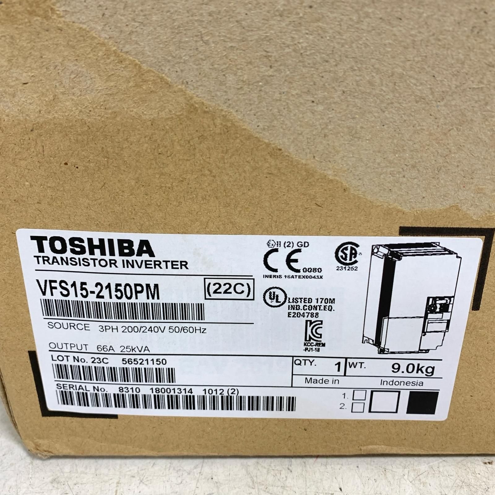 ♭♭TOSHIBA 東芝 トランシスターインバーター 製 VFS15-2150PM