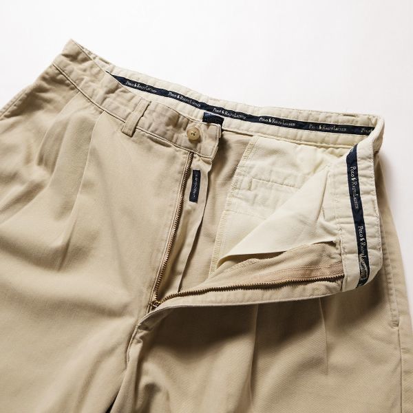 90's 00's ポロラルフローレン 2タック コットン チノパンツ (32×32