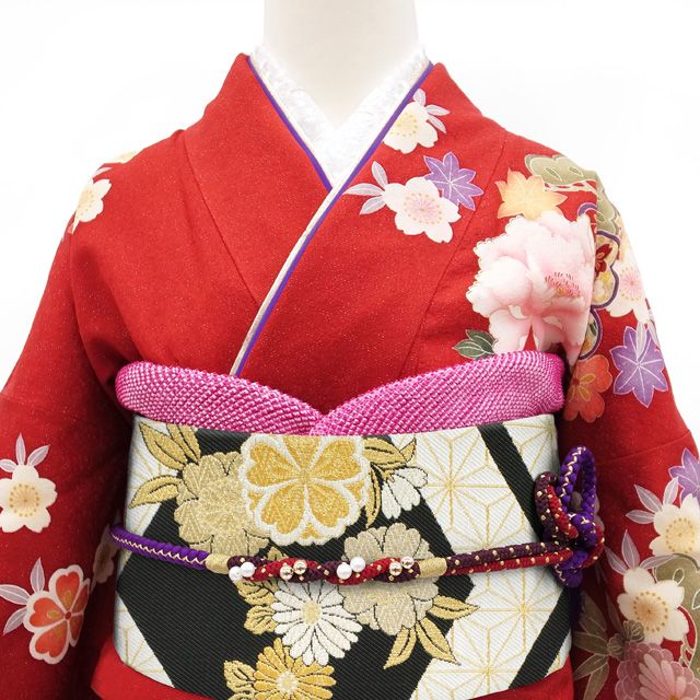 京都 西陣 振袖用 袋帯 成人式 フォーマル 正絹 結婚式 美品 花 sa07 京都 西陣 振袖用 袋帯 成人式 フォーマル 正絹 結婚式 美品 花 sa07