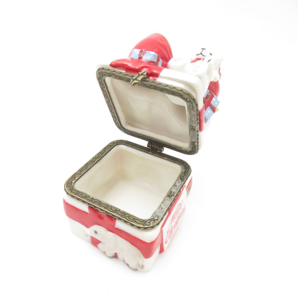 ビレロイ ボッホ クリスマス ヒンジボックス 小物入れ 陶器 ポタリーケース ビレロイ ボッホ クリスマス ヒンジボックス 小物入れ 陶器