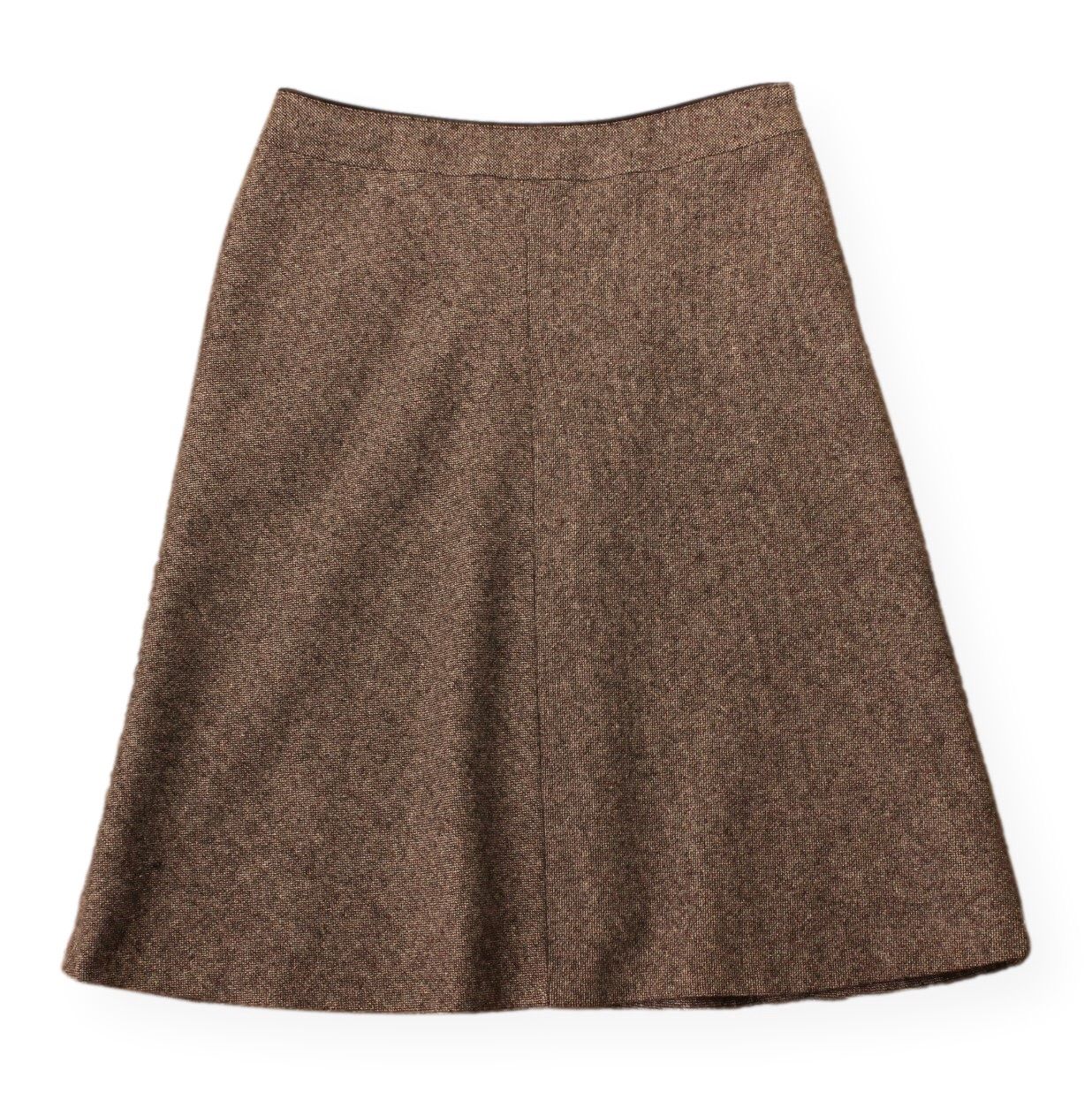 07 新品同様 23区 スカート スーツ 1 ブラウン ツイード 7号 S 秋冬  