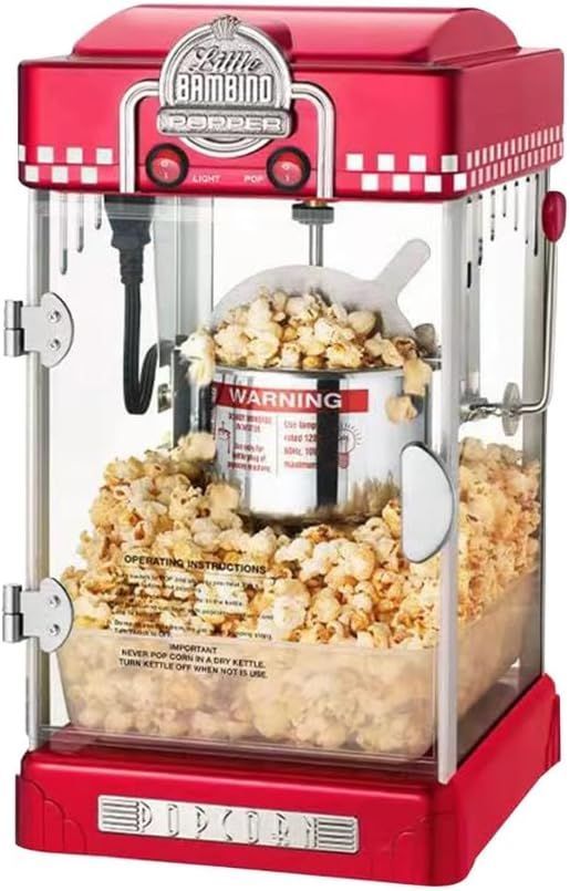 ポップコーンメーカー 業務用 家庭用 電気ポップコーンマシン ポップコーン機 ステンレス ポップコーンマシーン