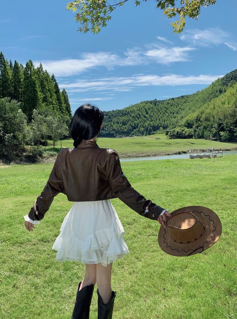 春 可愛いレースミニワンピース