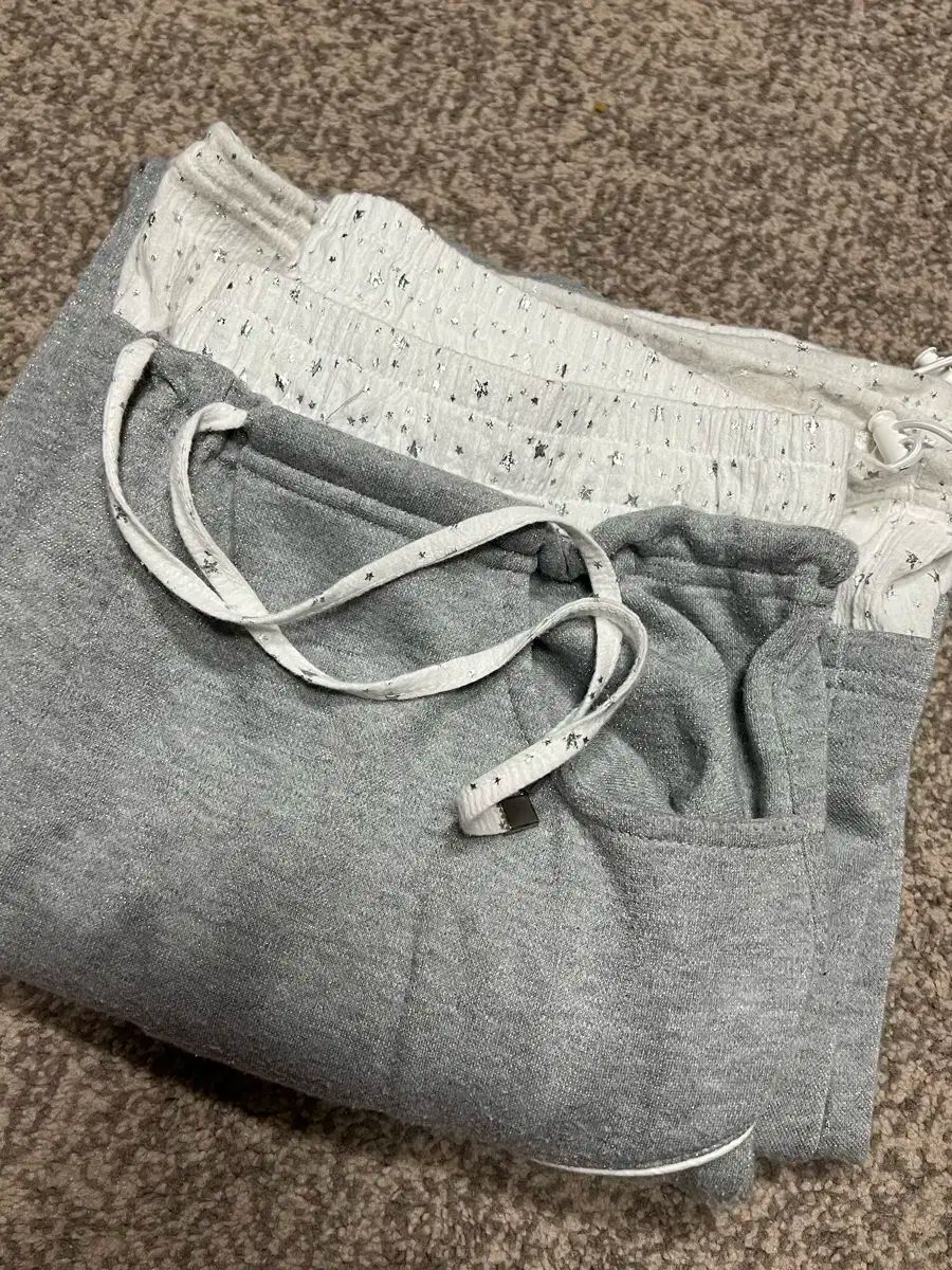 OJOS オホス ダブル ウェスト ジャージ パンツ シルバー グレー