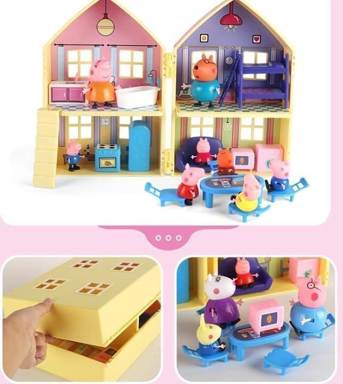 MIMI.xaペッパピッグ Peppおもちゃ ピンク お家 セット 新品未使用 ペッパピッグ Peppa お家 おもちゃ Pig kkk オープン